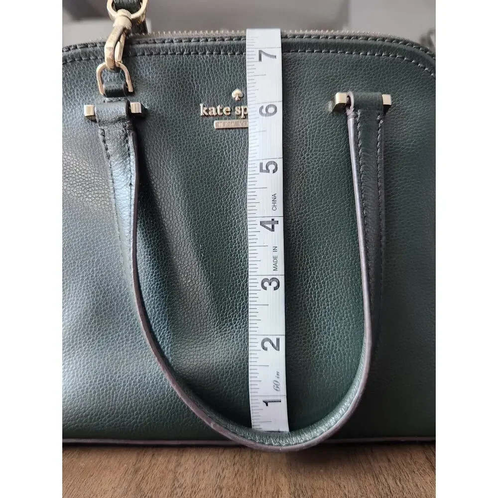 Kate Spade Patterson Drive Small Dome Leather Satchel Handbag Spruce Green - Picture 13 of 13